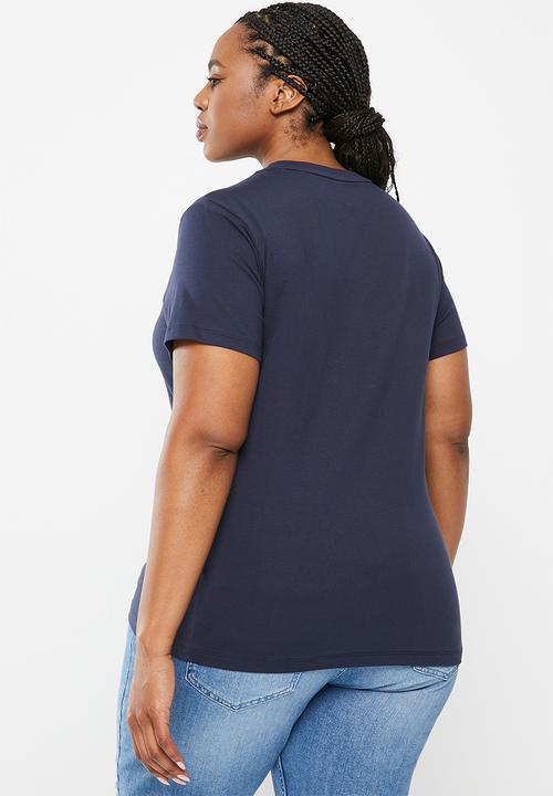 POLO - Plus kelly v-neck tee - navy