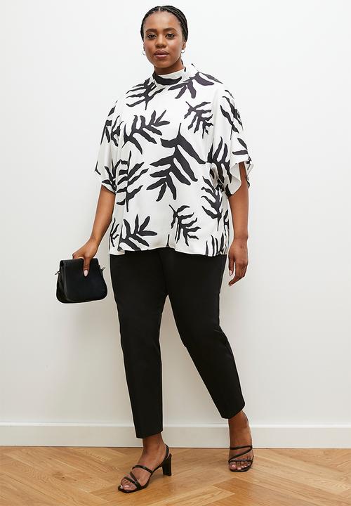 edit - Basic satin shell - scattered fern