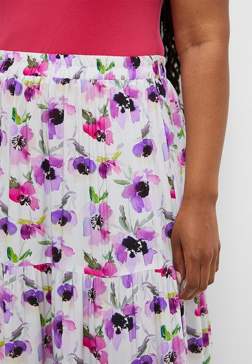 MILLA - Tiered maxi skirts - multi