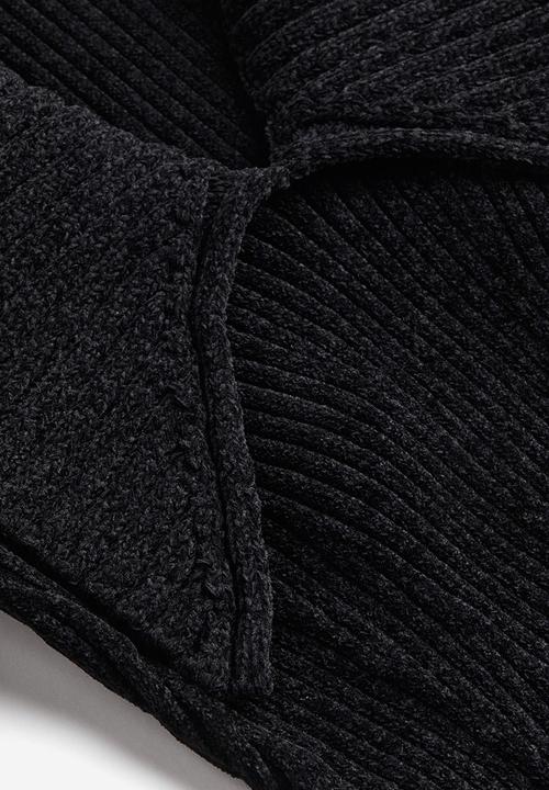 H&M - H&M Studio: Chenille chelsea-collar jumper - charcoal grey