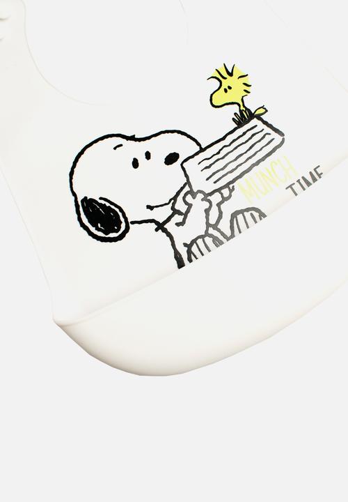 Character Group - Snoopy silicone bibs - white