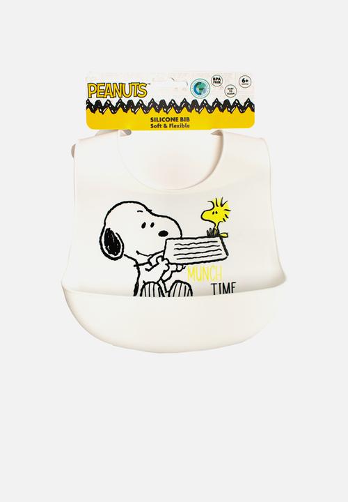 Character Group - Snoopy silicone bibs - white