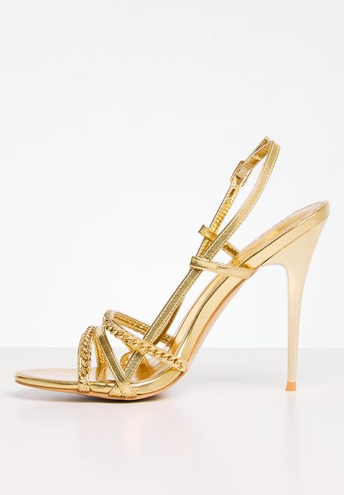 Public Desire - Cleopatra stiletto heel - gold