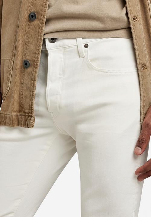 G-STAR - 3301 Slim elto superstretch rfd - white