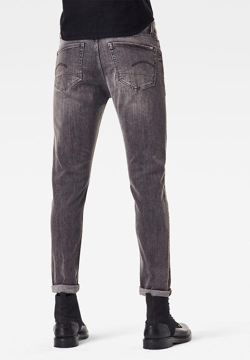 G-STAR - 3301 Slim olto black superstretch - black