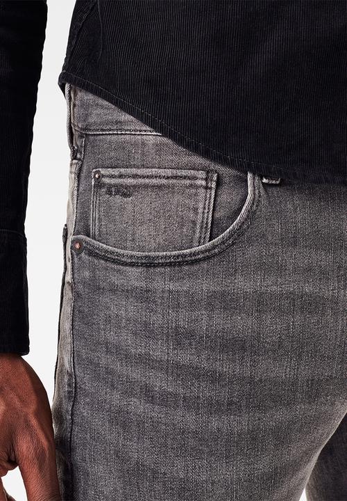 G-STAR - 3301 Slim olto black superstretch - black