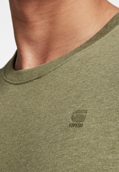 G-STAR - Base-s r t short sleeve compact jersey o - olive