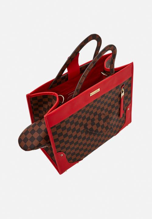 Sprayground - Sharks in Paris tote - red & brown 