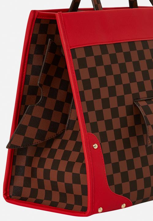 Sprayground - Sharks in Paris tote - red & brown 