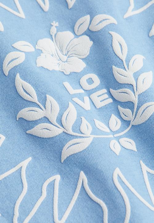 H&M - Printed t-shirt - light blue together
