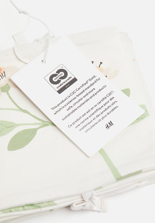 H&M - Fold-out soft book - natural white / fruits  