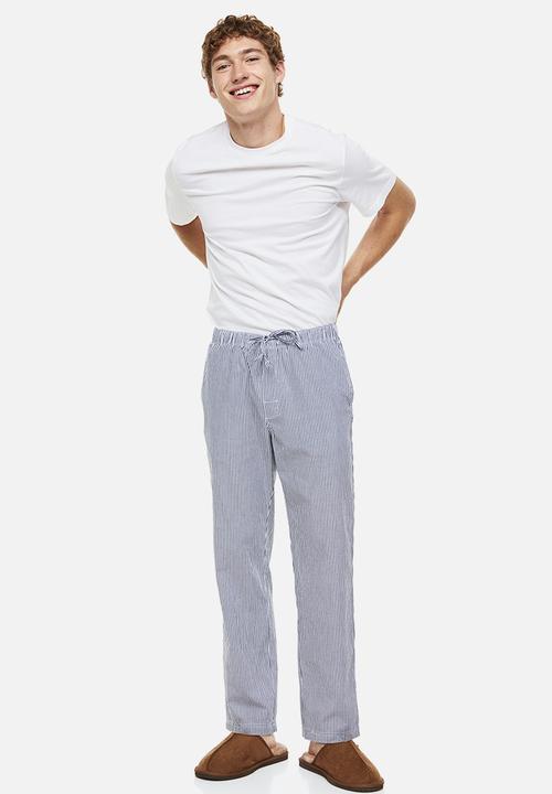 H&M - Regular fit pyjama bottoms - blue narrow striped