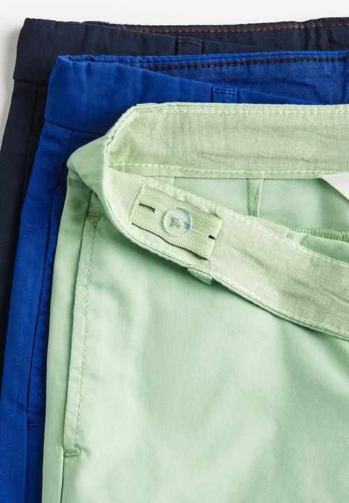 H&M - 3-pack chino shorts - multi 