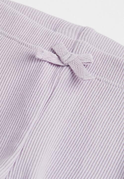 H&M - Ribbed cotton set - light purple