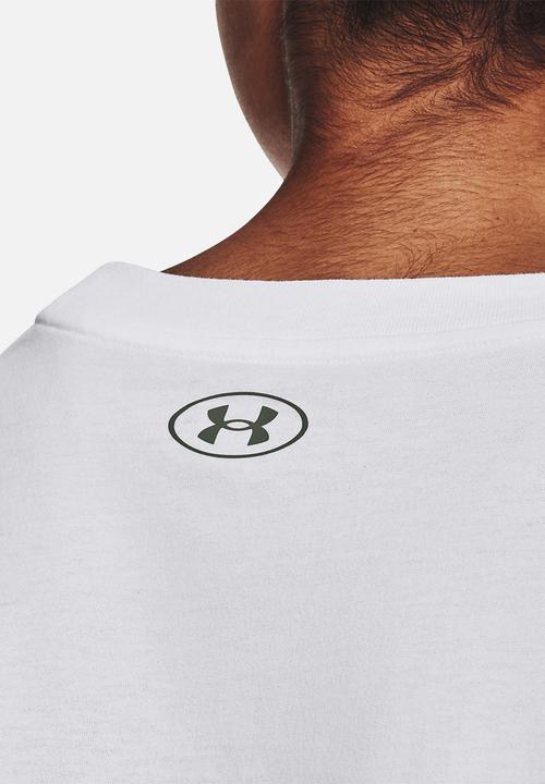 Under Armour - Ua collegiate crop short sleeve - white & colorado sage