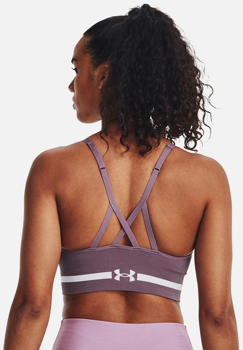 Under Armour - Ua seamless low long bra - misty purple & white