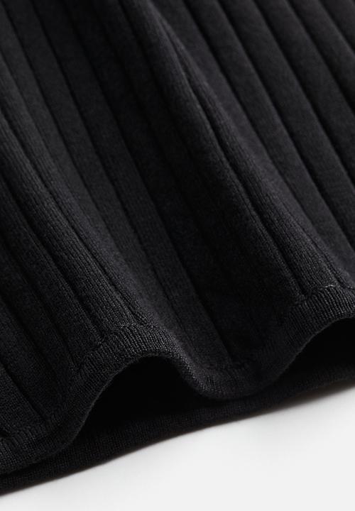 H&M - Rib-knit vest top - black