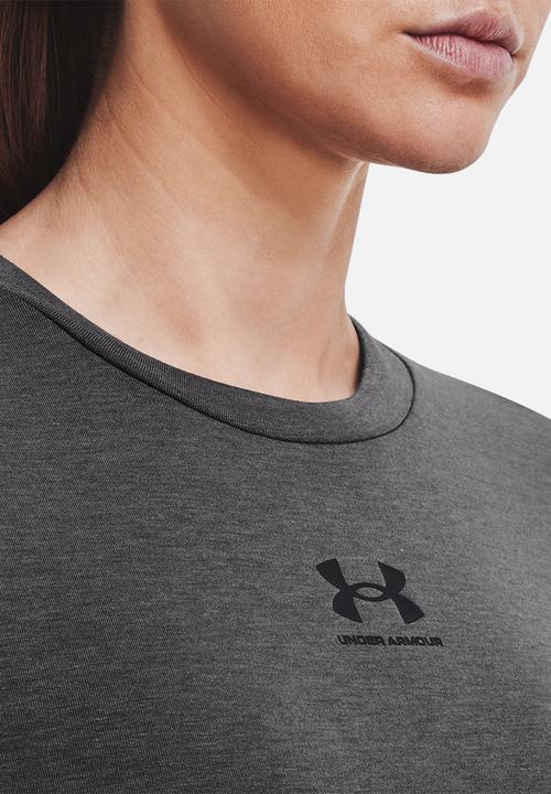 Under Armour - Rival terry crew - jet grey & black