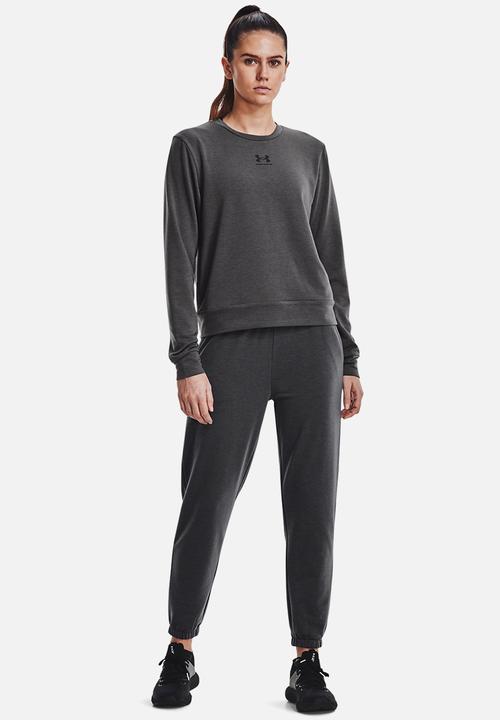 Under Armour - Rival terry crew - jet grey & black