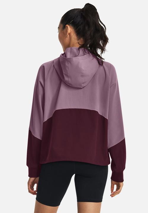 Under Armour - Woven fz jacket - misty purple & dark maroon