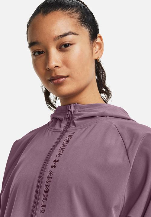 Under Armour - Woven fz jacket - misty purple & dark maroon