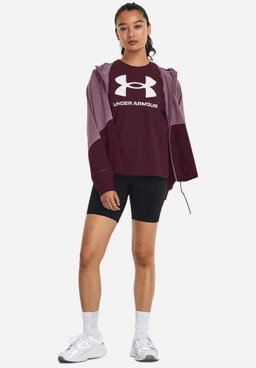 Under Armour - Woven fz jacket - misty purple & dark maroon