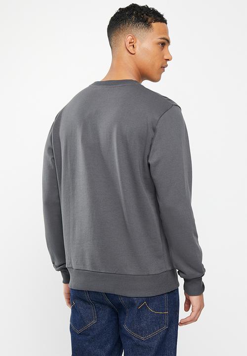 Ben Sherman - Outdoor badges crew sweater - charcoal 