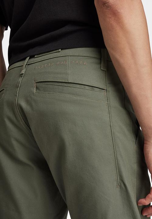 G-STAR - Bronson 2.0 slim chino short - backdrop stretch canvas - olive