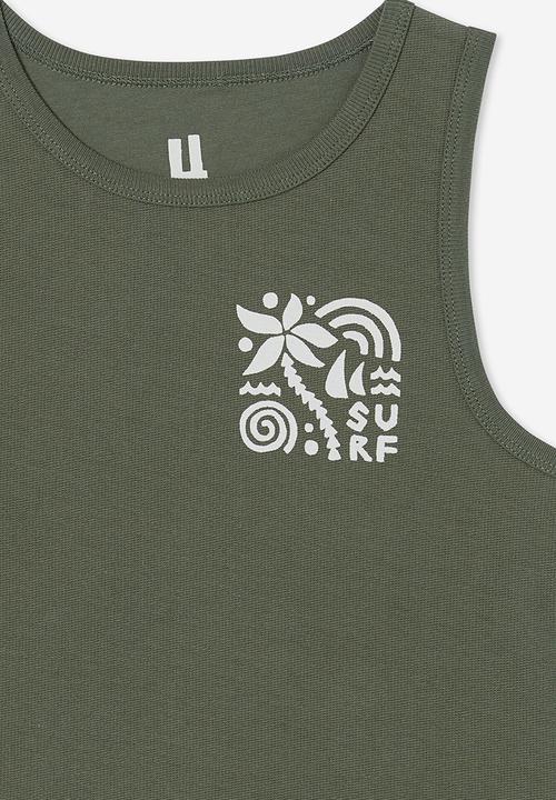 Cotton On - Olsen tank - swag green/surf