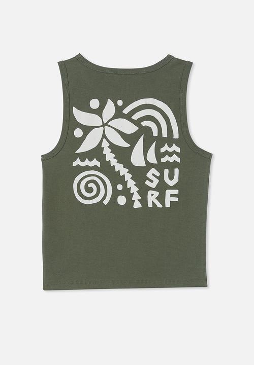 Cotton On - Olsen tank - swag green/surf