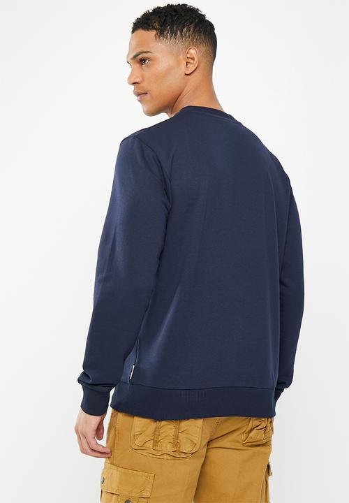 Ben Sherman - Outdoor badges crew sweater - navy 