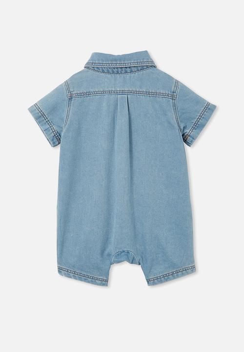 Cotton On - Nancy denim playsuit - byron mid blue