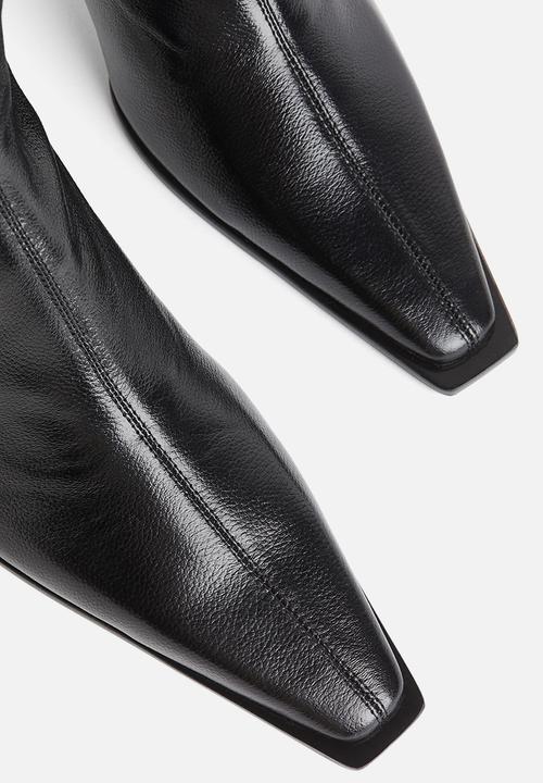 H&M - H&M Studio: Leather sock boots - black