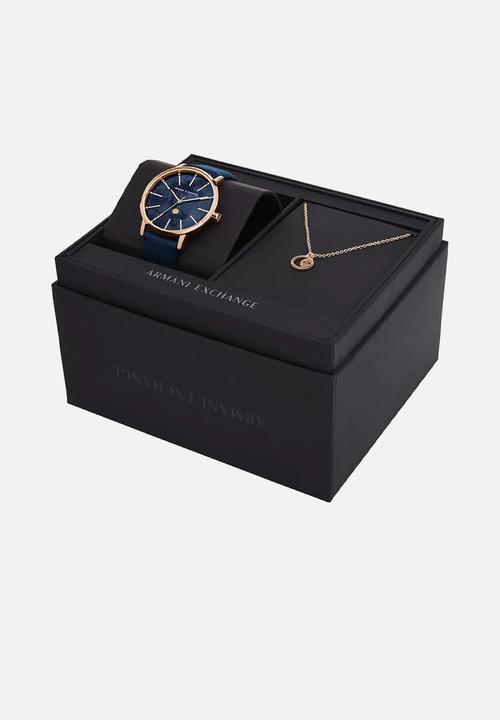 Armani Exchange - Lola - rose gold & blue 