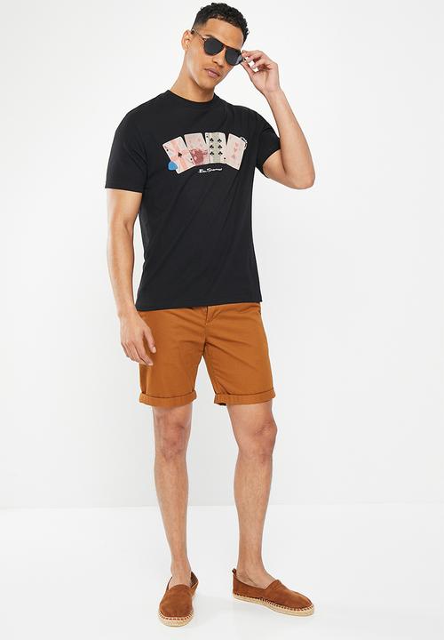Ben Sherman - Playing card tee-shirt - black