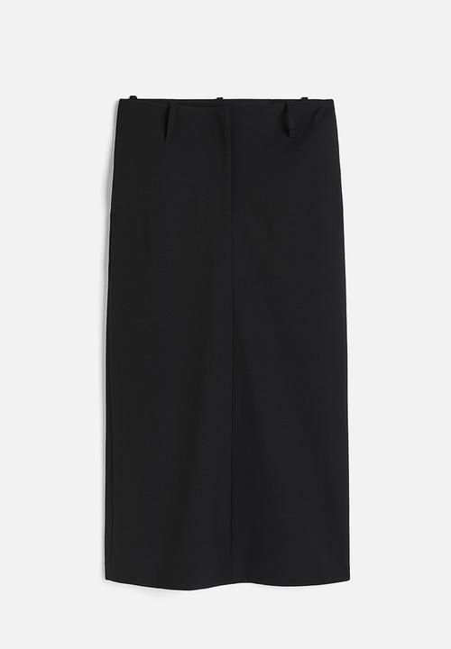 H&M - H&M Studio: Wool-blend pencil skirt - midnight black 