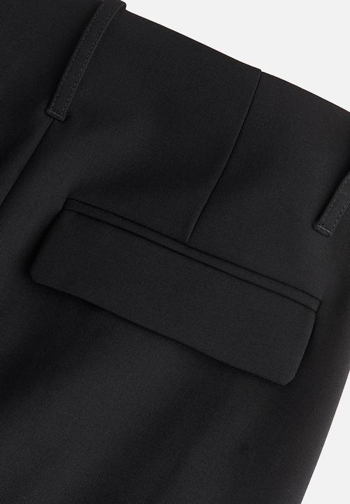 H&M - H&M Studio: Wool-blend pencil skirt - midnight black 