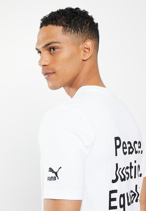 PUMA - Classics graphic tee - white