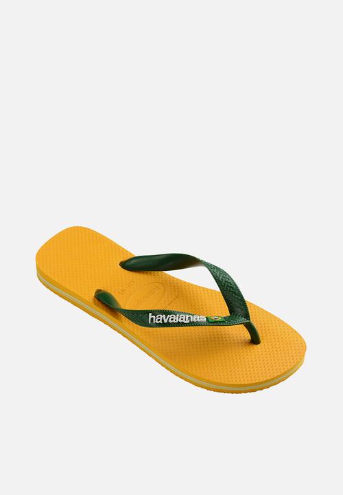 Havaianas - Brazil logo -  pop yellow