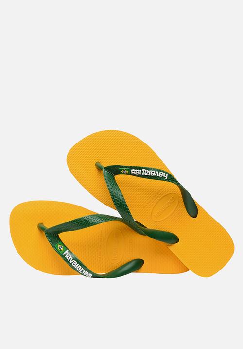 Havaianas - Brazil logo -  pop yellow