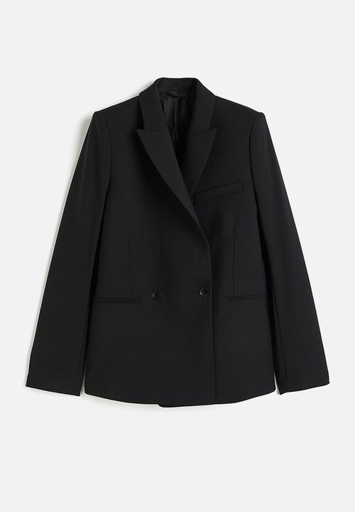 H&M - H&M Studio: Wool-blend blazer - midnight black 