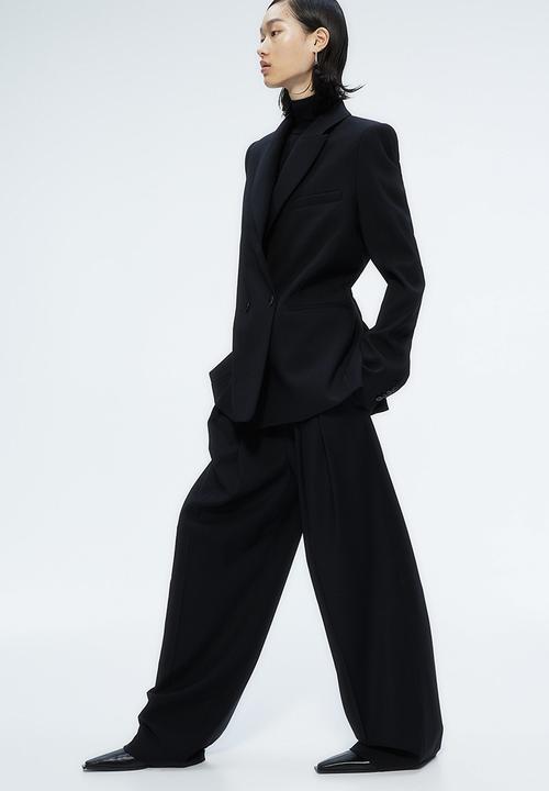 H&M - H&M Studio: Wool-blend blazer - midnight black 