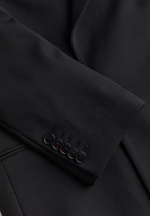 H&M - H&M Studio: Wool-blend blazer - midnight black 