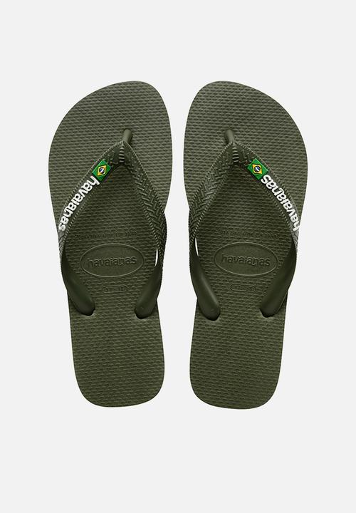 Havaianas - Brazil logo - moss / moss
