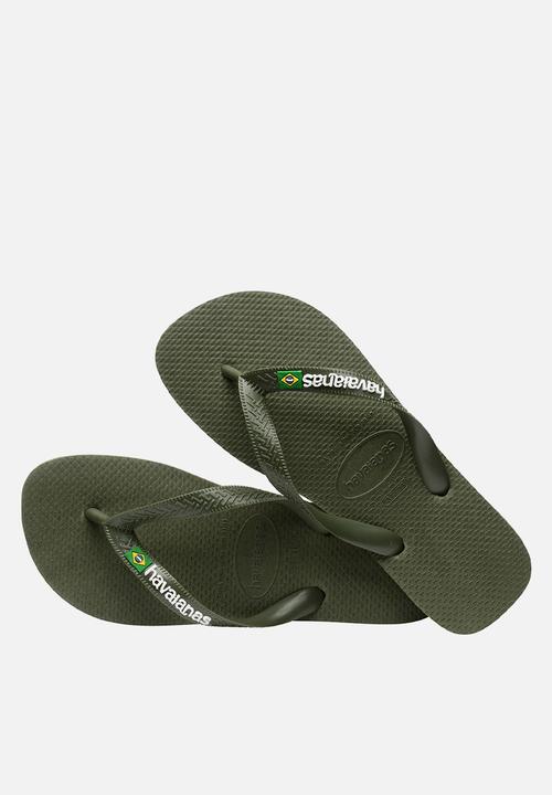 Havaianas - Brazil logo - moss / moss