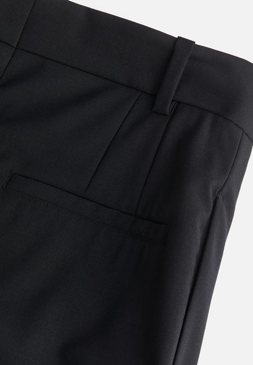 H&M - H&M Studio: Wool-blend tailored trousers - midnight black 