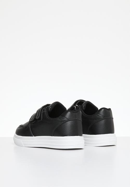 Pop Candy - Boys twin velcro strap sneakers - black