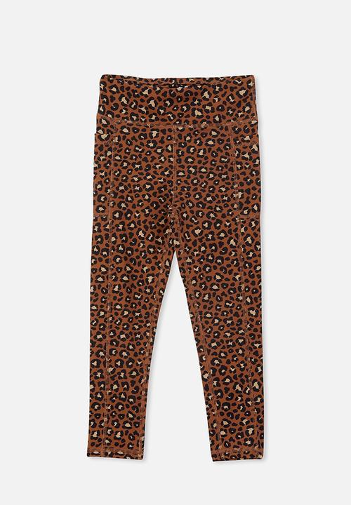 Cotton On - Tara 7/8 tight - coco jumbo/molly leopard