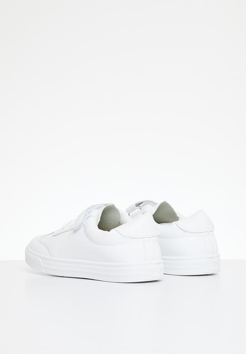 Pop Candy - Boys velcro/lace up sneakers - white