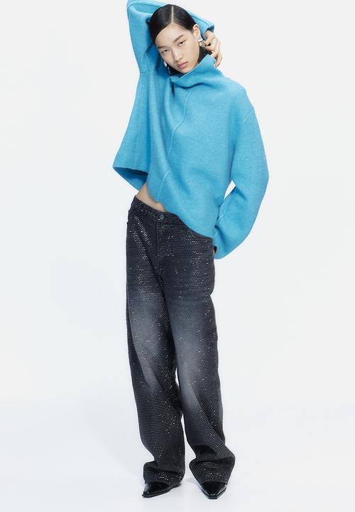 H&M - H&M Studio: Wool-blend high-collar jumper - teal 